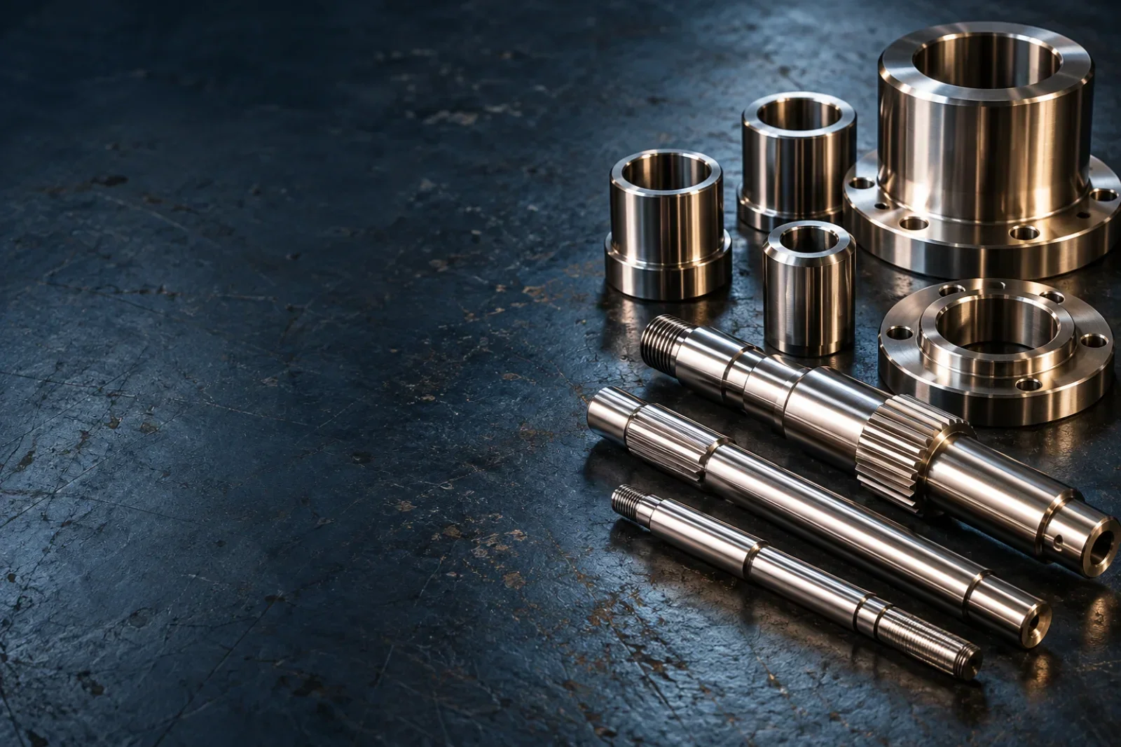 İşlenmiş metal parçalar ve kaplama yüzeyleri